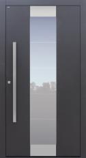 Haustür anthrazit mit Glasmotiv MS4 mit Option 2. Farbe und Designpaket Modell B11
