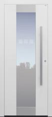 Haustür weiß mit Glasmotiv MS4 mit Option Designpaket Modell B11