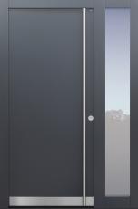 Haustür anthrazit mit Seitenteil T Modell B9