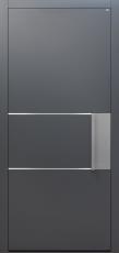 Haustür anthrazit mit Design B903 2 Lisenen Modell B9