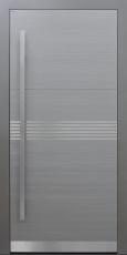 Haustür Lärche gebürstet mit Design B902 6 Lisenen Modell B9
